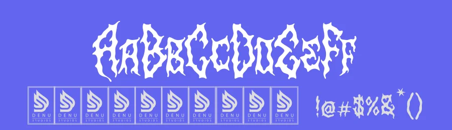 Alien Worms | Blackletter Font by Denustudios — Blackletter Font — thumbnail 3