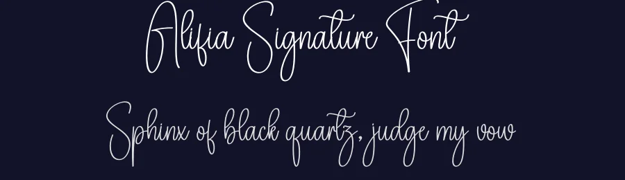 Alifia Signature Font by creativeletter — Script Handwritten Font — thumbnail 2