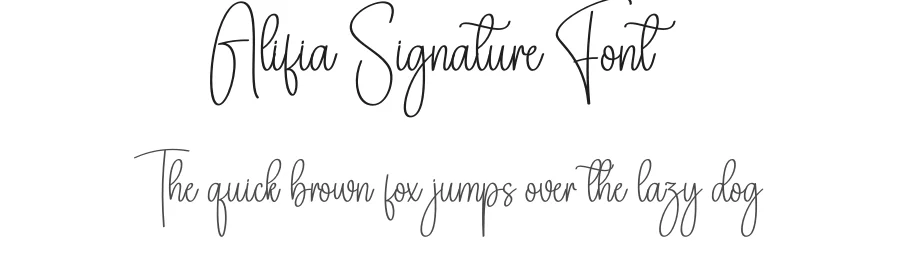 Alifia Signature Font by creativeletter — Script Handwritten Font