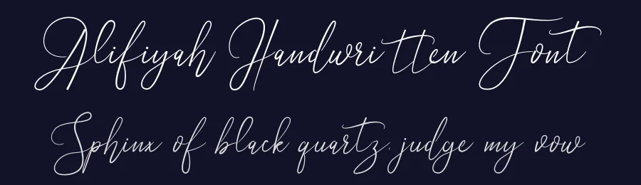 Alifiyah Handwritten Font by fiqiart — Script Handwritten Font — thumbnail 2