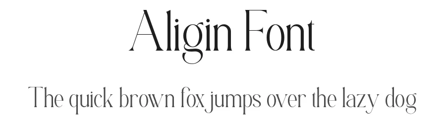 Aligin Font by SlideShoot — Decorative Font