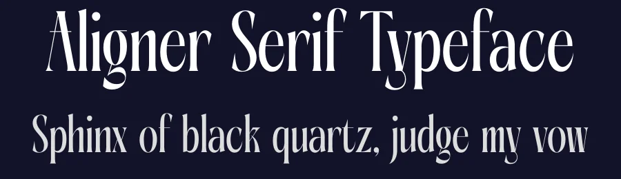 Aligner Serif Typeface by timelesstype.co — Display Font — thumbnail 2