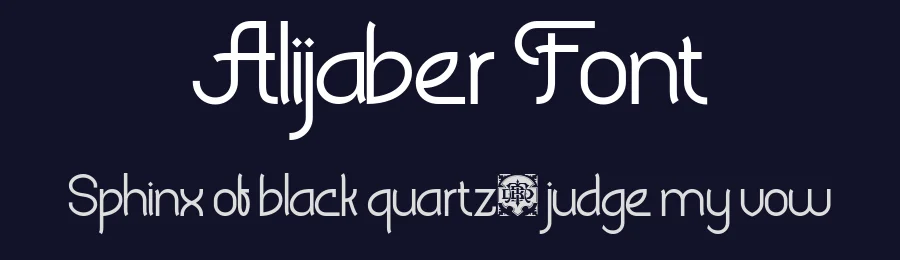 Alijaber Font by burntilldead — Display Font — thumbnail 2