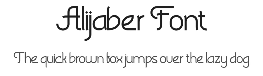 Alijaber Font by burntilldead — Display Font