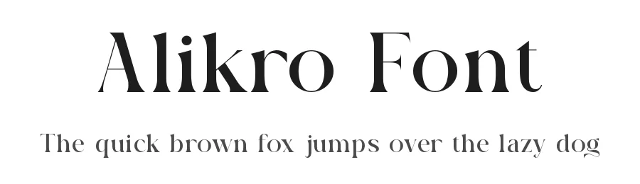 Alikro Font by ErmediaStudio — Serif Font