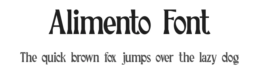 Alimento Font by wasabib studio — Display Font