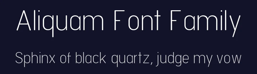 Aliquam Font Family by Webhance Studio — Sans Serif Font — thumbnail 2