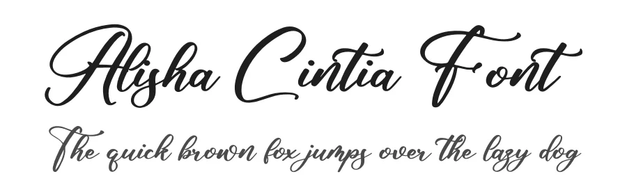 Alisha Cintia Font by glorytype — Script Handwritten Font