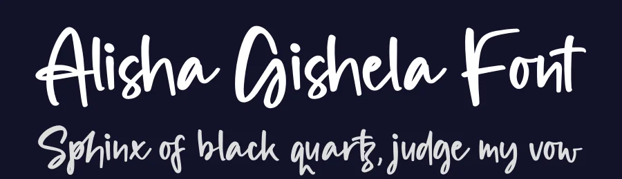 Alisha Gishela Font by perspectype — Script Handwritten Font — thumbnail 2