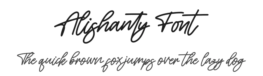 Alishanty Font by perspectype — Script Handwritten Font