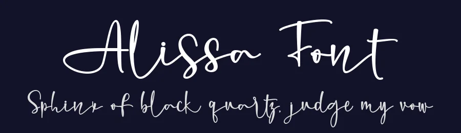 Alissa Font by Thomas Aradea — Script Handwritten Font — thumbnail 2