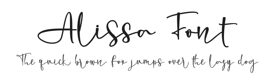 Alissa Font by Thomas Aradea — Script Handwritten Font