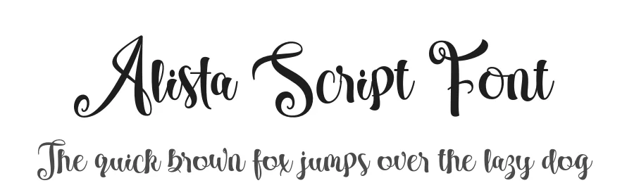 Alista Script Font by Areatype — Script Handwritten Font