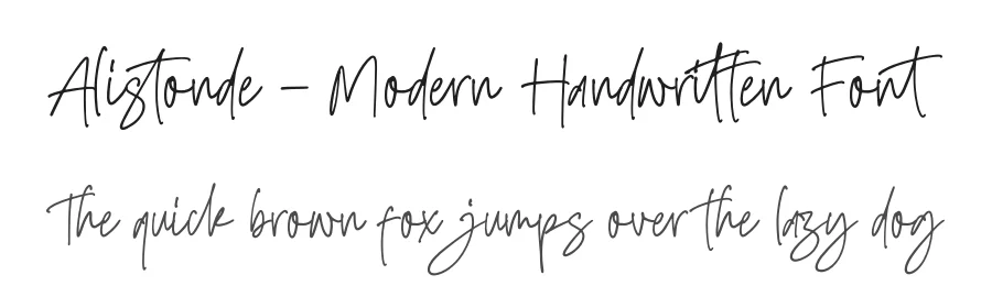Alistonde – Modern Handwritten Font by glorytype — Script Handwritten Font