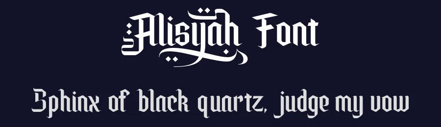 Alisyah Font by Ardyanatypes — Display Font — thumbnail 2