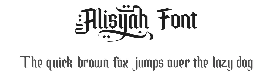 Alisyah Font by Ardyanatypes — Display Font