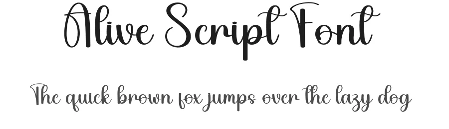Alive Script Font by andikastudio — Script Handwritten Font