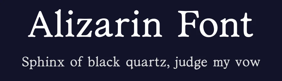 Alizarin Font by Double Dagger — Serif Font — thumbnail 2