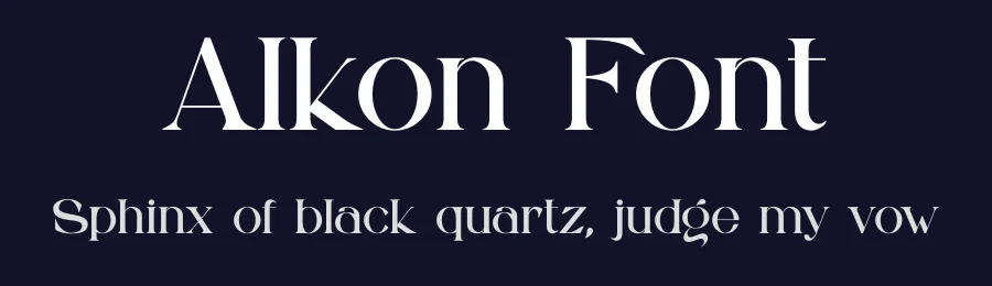 Alkon Font by yaqublekker — Serif Font — thumbnail 2