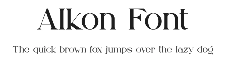 Alkon Font by yaqublekker — Serif Font