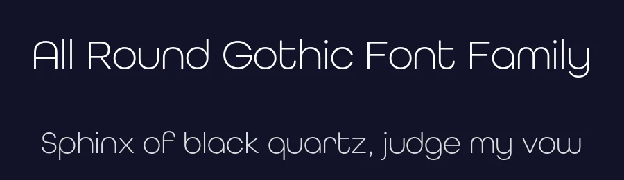 All Round Gothic Font Family by Dharma Type — Sans Serif Font — thumbnail 2