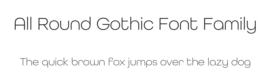 All Round Gothic Font Family by Dharma Type — Sans Serif Font