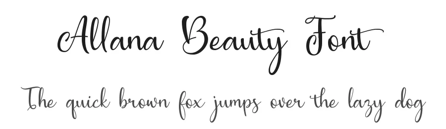Allana Beauty Font by senihujan — Script Handwritten Font