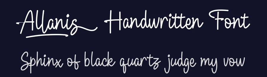 Allanis Handwritten Font by nurfdesigns — Script Handwritten Font — thumbnail 2