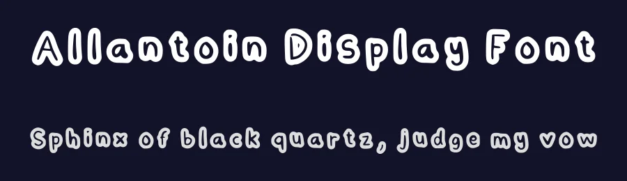 Allantoin Display Font by satoordeath — Display Font — thumbnail 2