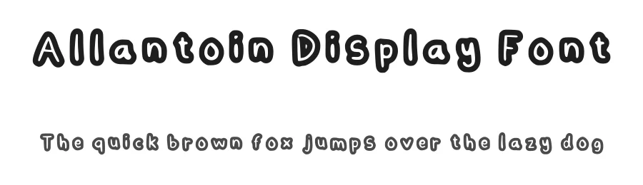 Allantoin Display Font by satoordeath — Display Font