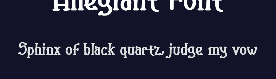 Allegiant Font by Cikal — Display Font — thumbnail 2