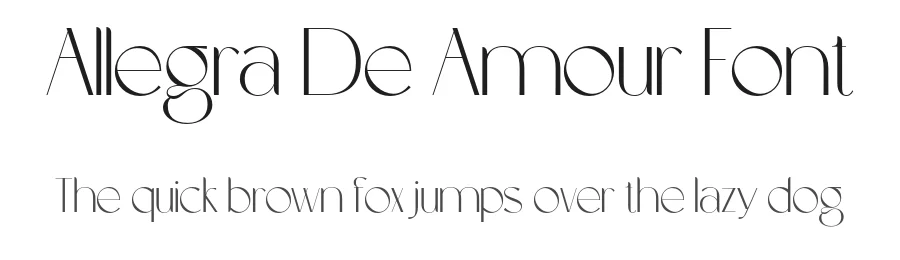 Allegra De Amour Font by Typetemp Studio — Sans Serif Font