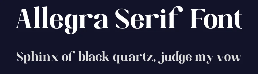 Allegra Serif Font by TypeLogue — Serif Font — thumbnail 2