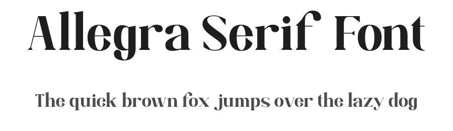 Allegra Serif Font by TypeLogue — Serif Font