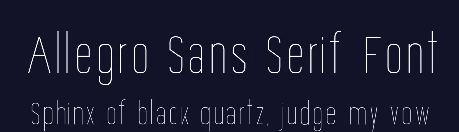 Allegro Sans Serif Font by anaclard — Display Font — thumbnail 2
