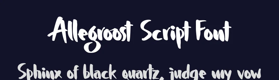 Allegroost Script Font by 38.lineart — Script Handwritten Font — thumbnail 2