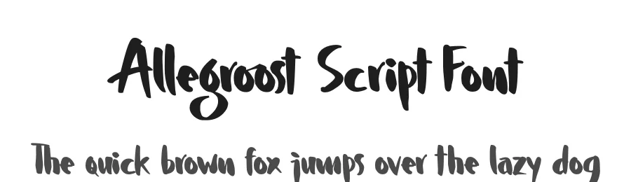 Allegroost Script Font by 38.lineart — Script Handwritten Font