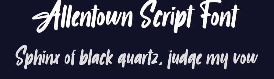 Allentown Script Font by creativeletter — Script Handwritten Font — thumbnail 2