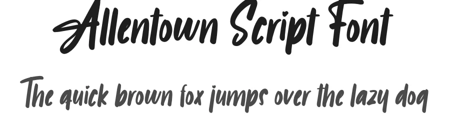 Allentown Script Font by creativeletter — Script Handwritten Font