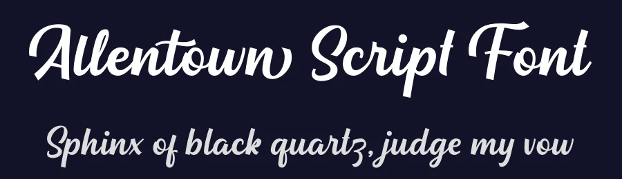 Allentown Script Font by nurfdesigns — Script Handwritten Font — thumbnail 2