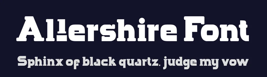 Allershire Font by Display Studio — Slab Serif Font — thumbnail 2