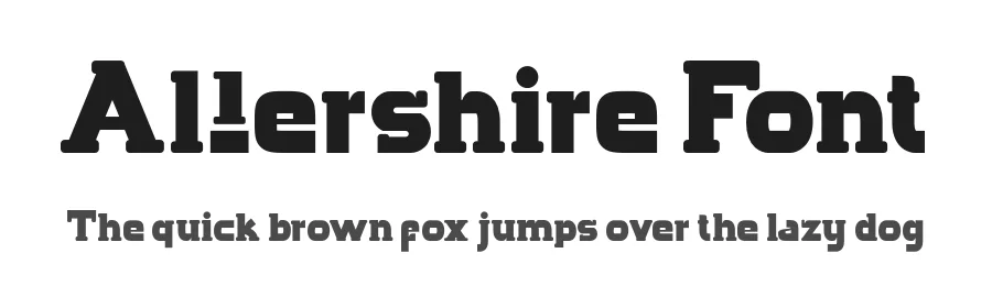 Allershire Font by Display Studio — Slab Serif Font