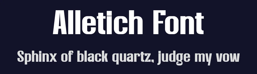 Alletich Font by SlideShoot — Sans Serif Font — thumbnail 2