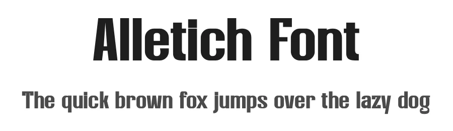 Alletich Font by SlideShoot — Sans Serif Font