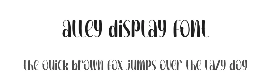 Alley Display Font by andikastudio — Display Font