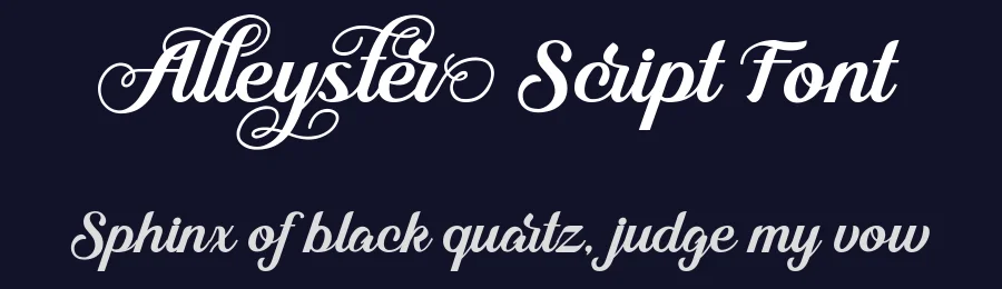 Alleyster Script Font by nurfdesigns — Script Handwritten Font — thumbnail 2