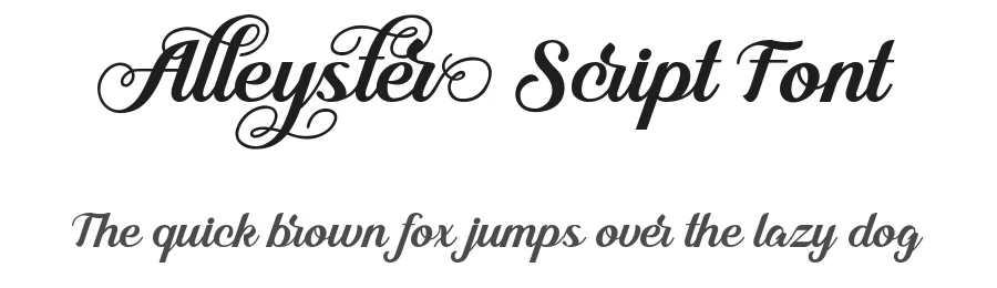 Alleyster Script Font by nurfdesigns — Script Handwritten Font