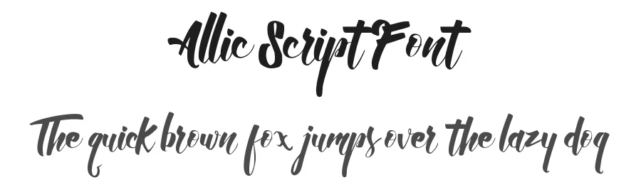 Allic Script Font by Typeface — Script Handwritten Font