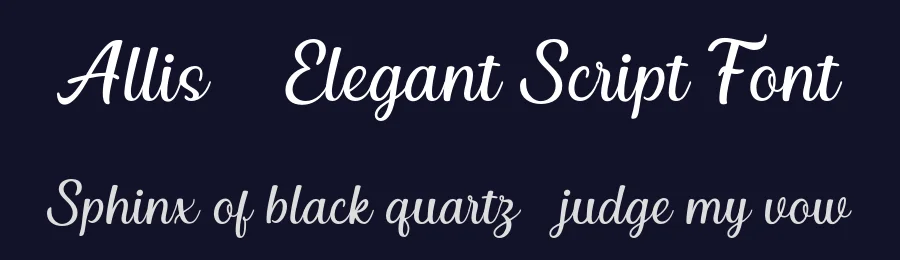 Allis – Elegant Script Font by fonthentic — Serif Font — thumbnail 2