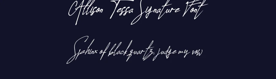 Allison Tessa Signature Font by madeDeduk — Script Handwritten Font — thumbnail 2